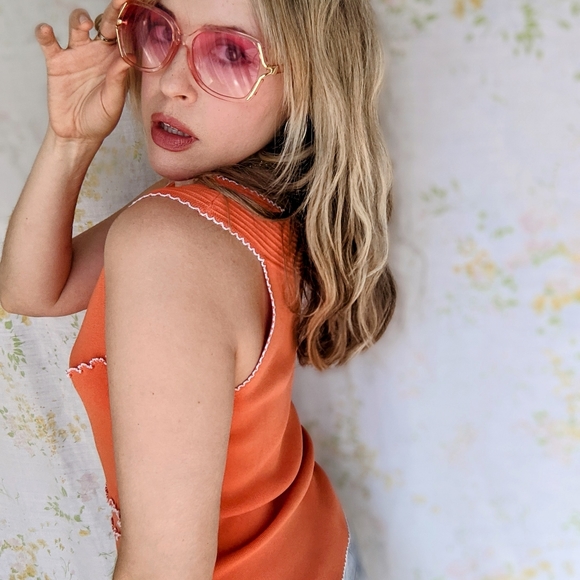 Y2K Orange Tank - Picture 3 of 6